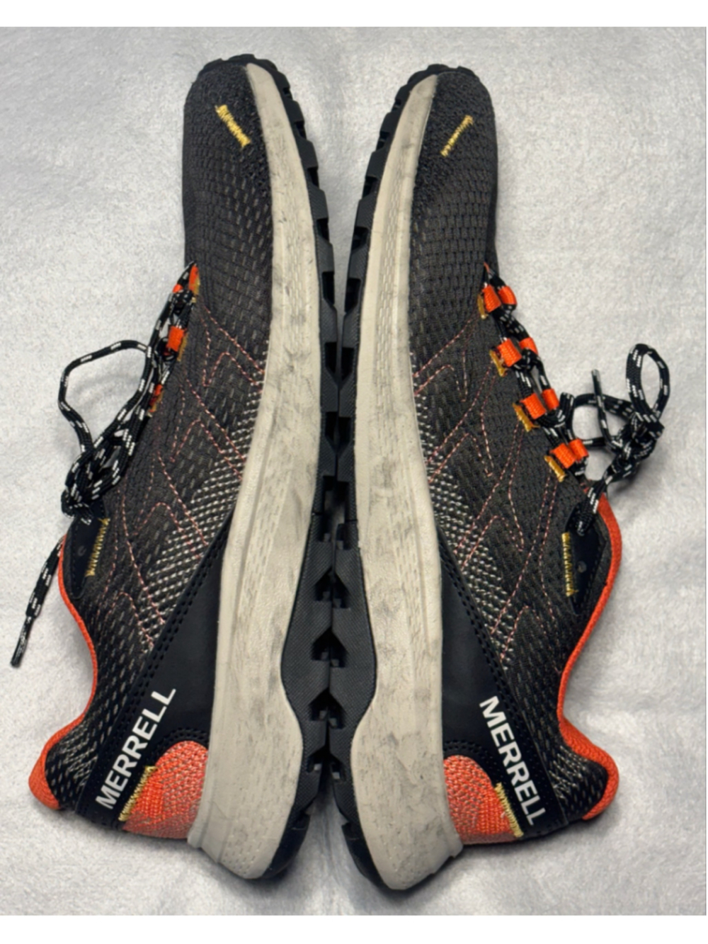 Merrell Fly Strike Men's Trail Running Shoes Size 8.5 Black Orange J067377 - Picture 4 of 9
